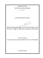 Tính toán khả năng chịu lực của bu lông neo sau vào bê tông và thực tế triển khai tại một số công trình 