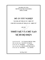 Thiết kế và chế tạo xe đi bộ điện 