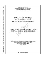 Thiết kế và xây dựng quy trình chế tạo thùng xe tải hd120sl 