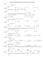 100 câu TRẮC NGHIỆM CHUYÊN đề NGUYÊN hàm   TÍCH PHÂN  ÚNG DỤNG(có đáp án 