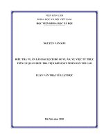 Điều tra vụ án làm sai lệch hồ sơ vụ án, vụ việc từ thực tiễn cơ quan điều tra viện kiểm sát nhân dân tối cao