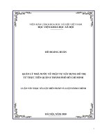 luận văn thạc sĩ quản lý nhà nước về trật tự xây dựng đô thị từ thực tiễn quận 8, thành phố hồ chí minh 