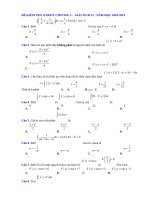 ĐỀ KIỂM TRA 15 PHÚT CHƯƠNG 3 GT12 