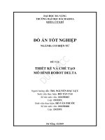 Thiết kế và chế tạo mô hình robot delta 