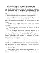 CÂU HỎI ÔN THI MÔN CHỦ NGHĨA XÃ HỘI KHOA HỌC