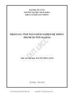 Khảo sát và tính toán kiểm nghiệm hệ thống phanh xe  ô tô mazda 6 