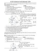 TOÁN 9 HÌNH học có đáp án 