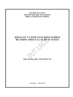 Khảo sát và tính toán kiểm nghiệm hệ thống treo của xe isuzu d max 