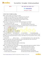 Tổng hợp 4 đề thi học kì 1 môn Giáo dục công dân lớp 10