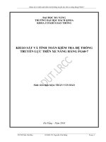 Khảo sát và tính toán kiểm tra hệ thống truyền lực trên xe nâng hàng fg60 7 