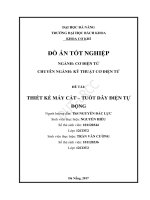 Thiết kế máy cắt – tuốt dây điện tự động 