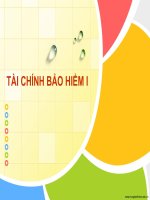 BÀI GIẢNG tài CHÍNH bảo HIỂM 1   đại học LAO ĐỘNG xã hội