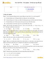 Tổng hợp 10 đề thi học kì 1 môn Vật lí lớp 10