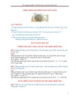 CHIẾC ĐỒNG hồ TRONG bài TOÁN lớp 6 