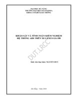 Khảo sát và tính toán kiểm nghiệm hệ thống abs trên xe lexus gs 350 