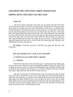 GIẢI PHÁP THÚC ĐẨY PHÁT TRIỂN THANH TOÁN KHÔNG DÙNG TIỀN MẶT TẠI VIỆT NAM