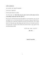 Hoàn thiện công tác quản lí dự án tại ban quản lí dự án nông nghiệp và phát triển nông thôn nghệ an 