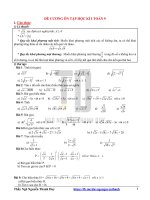 Đề cương ôn tập môn toán lớp 9 học kỳ 1