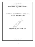Văn phòng cho thuê hoàng anh gia lai, quận 1, tp  hồ chí minh 