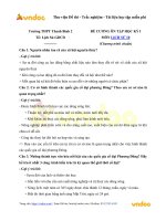 Đề cương ôn tập học kỳ 1 môn Lịch sử lớp 10 – Trường THPT Thanh Bình 2