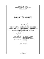 Thiết kế và chế tạo mô hình hệ thống phân loại sản phẩm lỗi ứng dụng công nghệ xử lý ảnh  