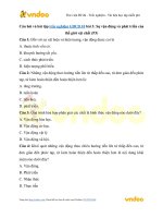 Bài tập trắc nghiệm Giáo dục công dân 10 – Bài 3: Sự vận động và phát triển của thế giới vật chất (Tiết 3)