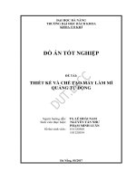 Thiết kế và chế tạo máy làm mì quảng tự động  