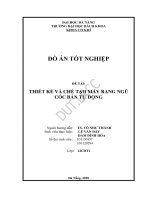 Thiết kế và chế tạo máy rang ngũ cốc bán tự động 