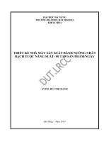 Thiết kế nhà máy sản xuất bánh nướng nhân bạch tuộc năng suất 50 tấn sản phẩmngày 