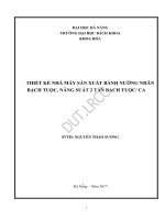 Thiết kế nhà máy sản xuất bánh nướng nhân bạch tuộc năng suất 2 tấn bạch tuộc ca 
