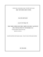 Thực hiện chính sách phát triển giáo dục tại huyện hòa thành, tỉnh tây ninh hiện nay