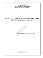 Khảo sát và tính toán kiểm nghiệm hệ thống phanh abs trên xe mazda mx 5 5 2002 