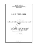 Thiết kế, chế tạo máy phay cnc cở nhỏ 