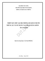 Thiết kế chế tạo hệ thống đo kích thước thùng xe tải sử dụng tại các trạm đăng kiểm xe cơ giới 