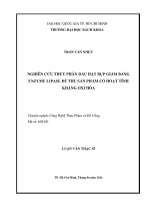 Nghiên cứu thủy phân dầu hạt bụp giấm bằng enzyme lipase để thu sản phẩm có hoạt tính kháng oxy hóa