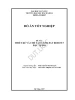 Thiết kế và chế tạo cánh tay robot 5 bậc tự do 