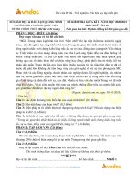 Đề kiểm tra giữa kì 1 môn Ngữ văn lớp 10 năm học 2020-2021 – Trường THPT Hoàng Quốc Việt