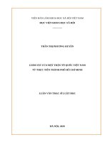 Giám sát của mặt trận tổ quốc việt nam từ thực tiễn thành phố hồ chí minh 