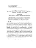 Phát triển hệ thống đổi mới Quốc gia đối với việc nâng cấp liên tục năng lực công nghệ ở Việt Nam hiện nay – Thực trạng và giải pháp