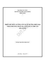 Thiết kế nhà máy sản xuất đường hiện đại theo phương pháp so2  năng suất 5280 tấn míangày 