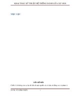 Đồ án Cơ khí: Khai thác kĩ thuật hệ thống đánh lửa trên xe Toyota Vios