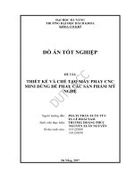 Thiết kế và chế tạo máy phay cnc mini dùng để phay các sản phẩm mỹ nghệ 