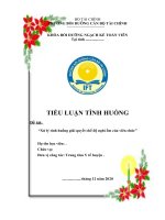 Tiểu luận tình huống khiếu nại chế độ nghỉ việc, nghỉ ốm - Bồi dưỡng ngạch kế toán viên 2020 (file word)