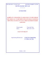 Nghiên cứu ảnh hưởng của khai thác cát đến chế độ thủy động lực và diễn biến lòng dẫn đoạn lão hoàng trên sông lô  đề xuất và lựa chọn giải pháp ổn định lòng dẫn 