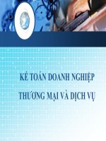 Kế toán doanh nghiệp thương mại và dịch vụ 