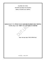 Khảo sát và tính toán kiểm nghiệm hệ thống nâng hạ cầu trên xe tải thaco hd360 