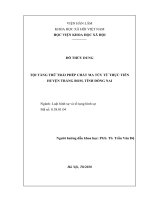 Tội tàng trữ trái phép chất ma túy trên địa bàn huyện Trảng Bom, tỉnh Đồng Nai
