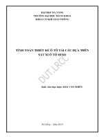 Tính toán thiết kế ô tô tải cẩu dựa trên sắt xi ô tô tải hino 
