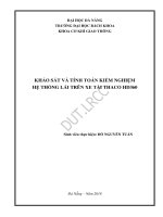 Khảo sát và tính toán kiểm nghiệm hệ thống lái trên xe tải thaco hd360 