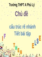 Bài giảng Tin học 11: Bài 9 - Trường THPT A Phủ Lý